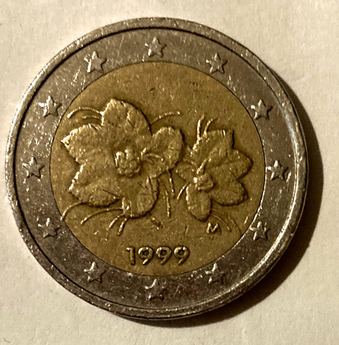 Moneta euro rara fiori - euro,