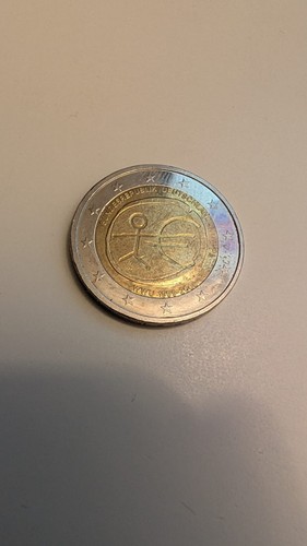 Moneta euro rara - da, con