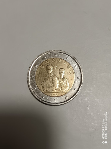 Moneta euro rara sanità - moneta,