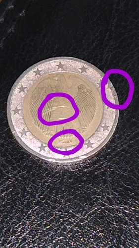 Moneta euro rara con vari - moneta, da
