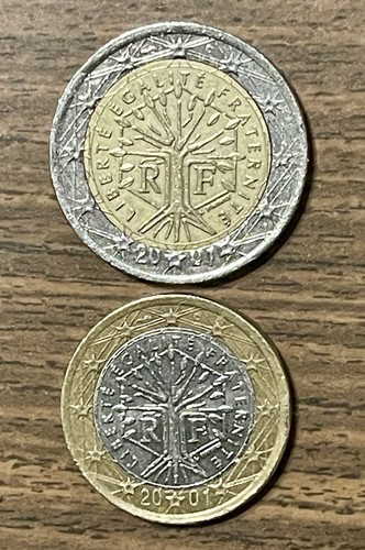 Monete 2 euro francia - monete,