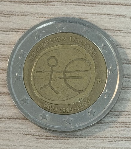 Moneta euro italia - moneta,