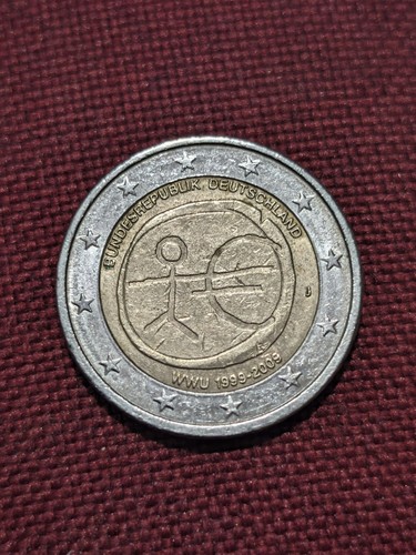 Moneta euro rara tedesca - 2,