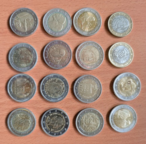 Lotto monete rare euro 2 - rare, o