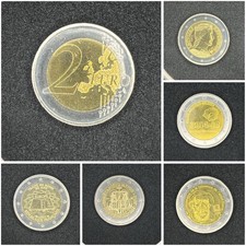 Lotto 5 Monete 2 Euro Rare