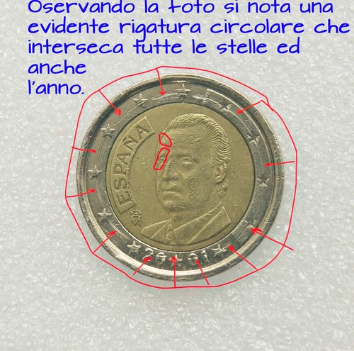 Moneta euro 2001 spagna - moneta,